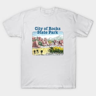 City of Rocks State Park, New Mexico T-Shirt